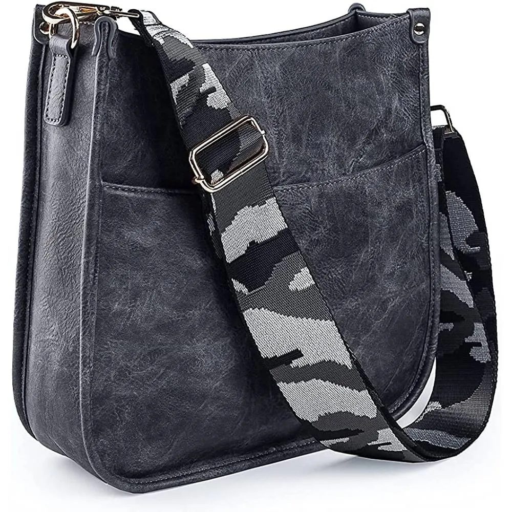 Viva Terry Vegan Leather Crossbody Fashion Shoulder Bag Purse with Adjustable Strap | Multiple Colors