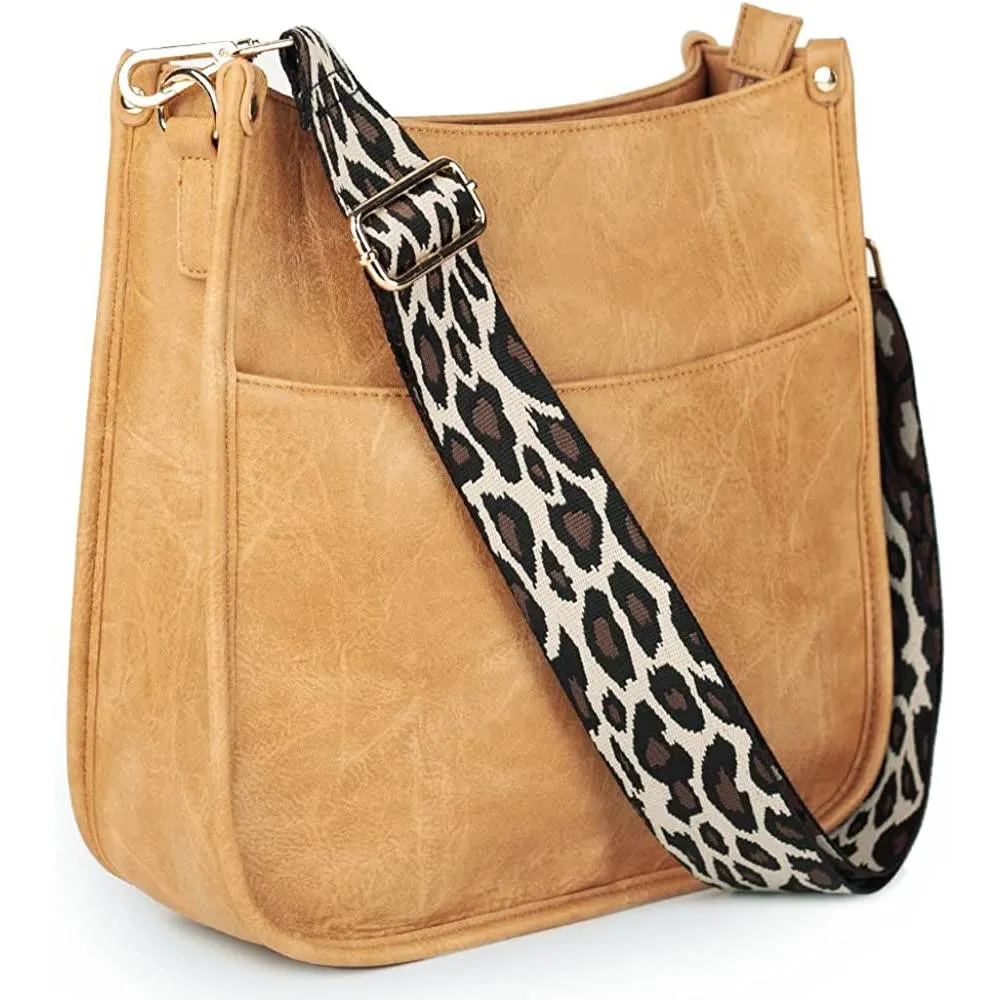 Viva Terry Vegan Leather Crossbody Fashion Shoulder Bag Purse with Adjustable Strap | Multiple Colors