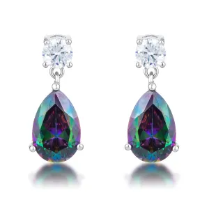Voni Mystic Iridescent Teardrop Earrings | 4.2ct