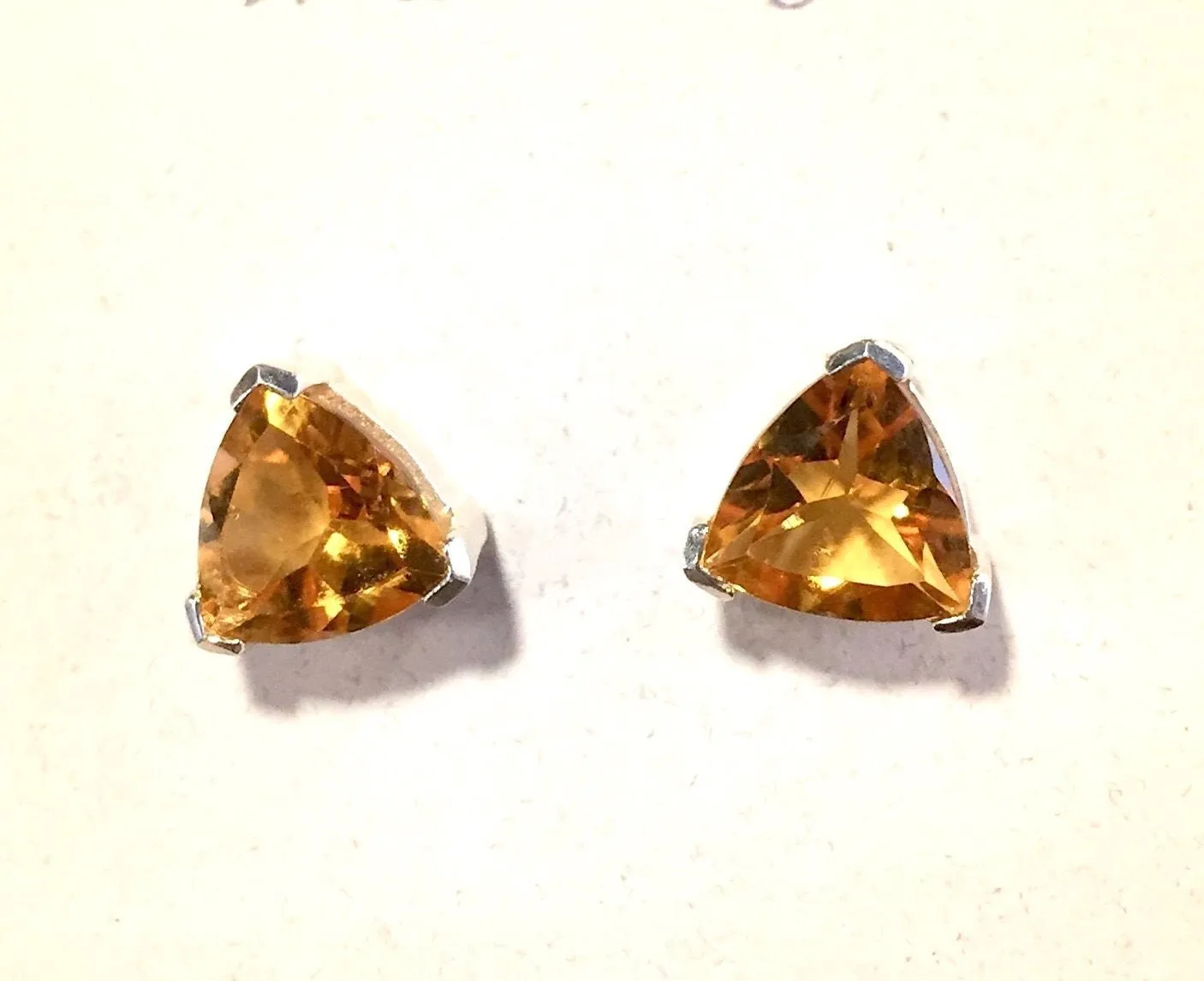 Wealth of Citrine Post Earrings