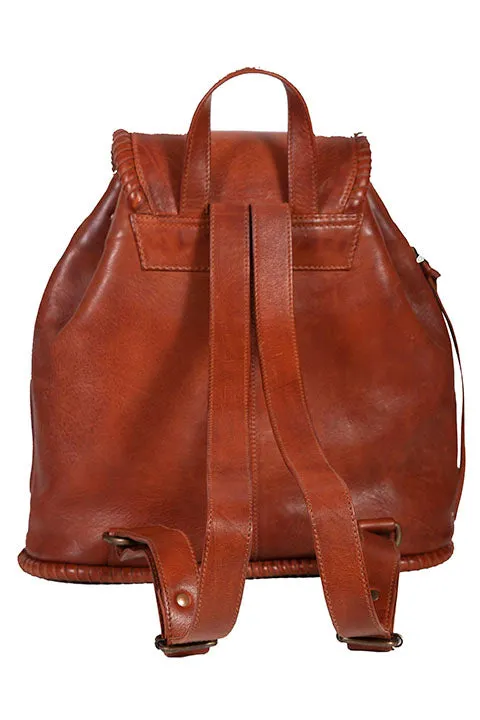 Western Leather Backpack