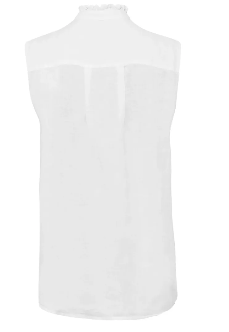 White Linen Blouse