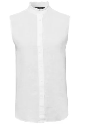 White Linen Blouse
