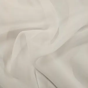 White Silk Georgette