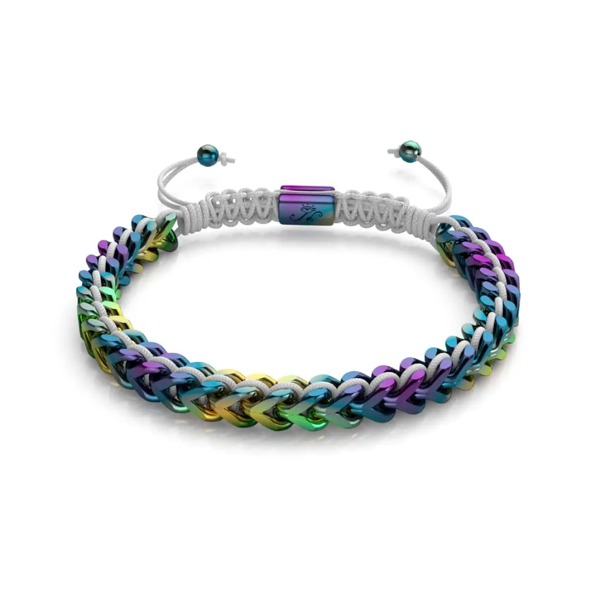 White x Unicorn Silver | Gaia Wheat Chain Bracelet