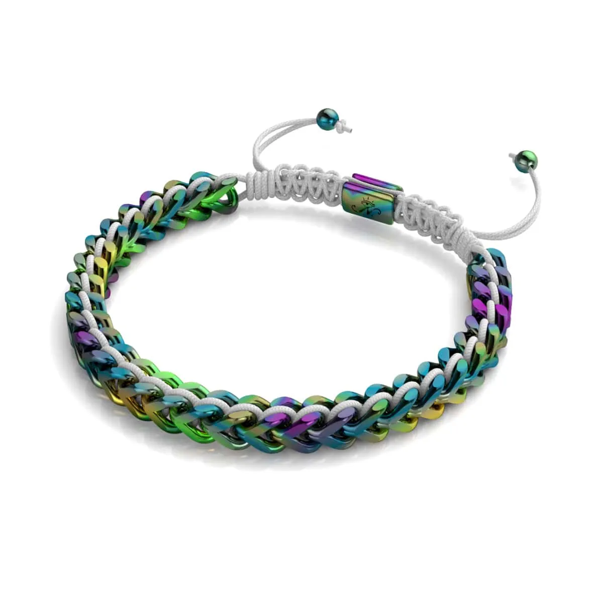 White x Unicorn Silver | Gaia Wheat Chain Bracelet