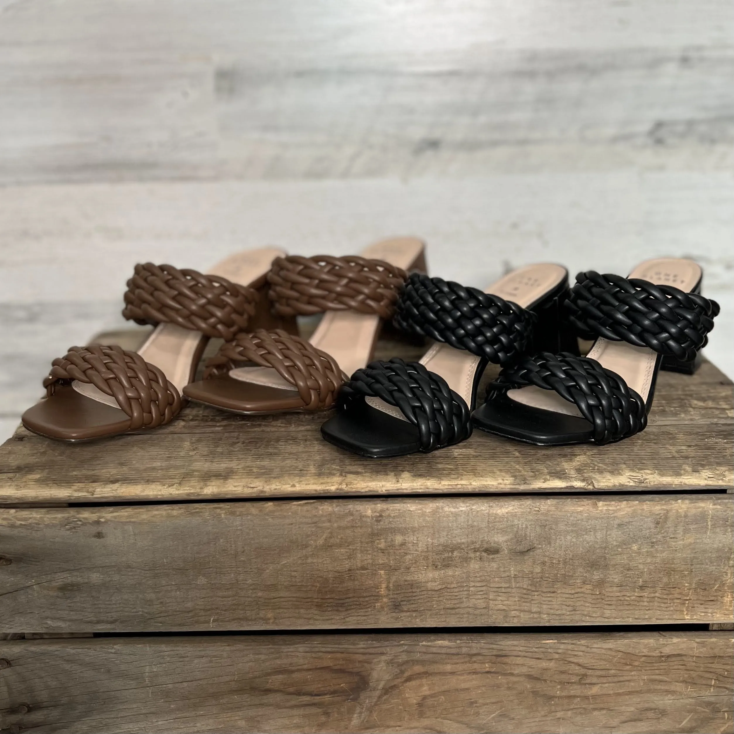 Wicker Heel Black