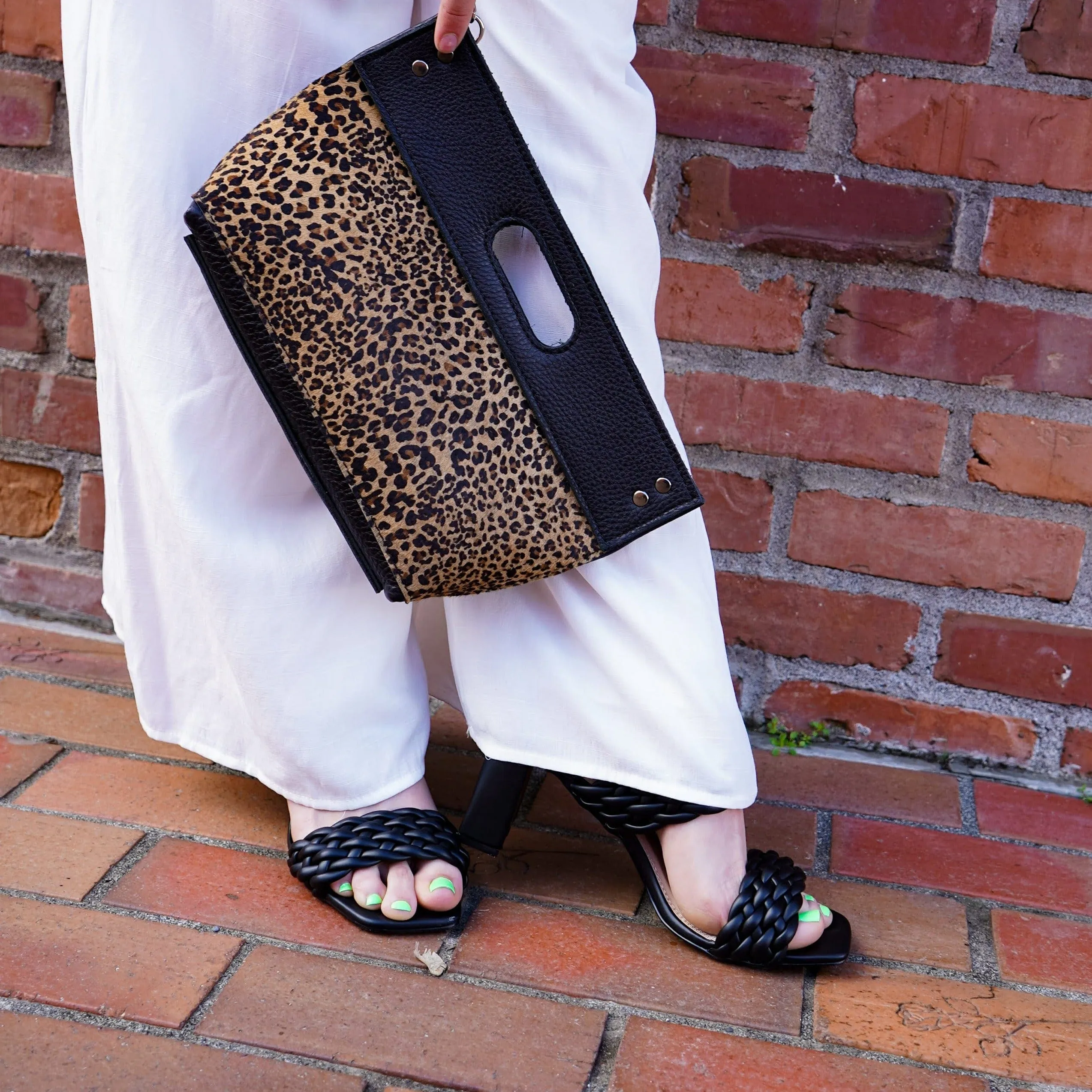 Wicker Heel Black