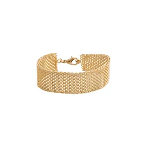 Wide Mesh Chain Bracelet