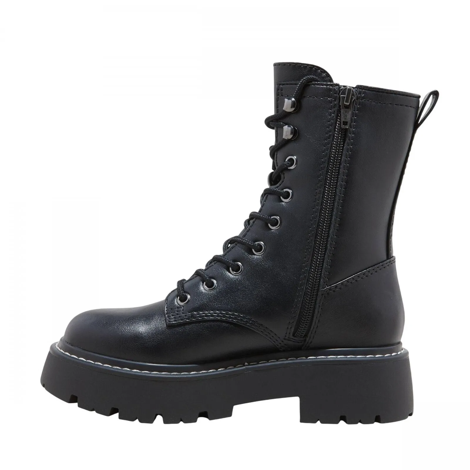 Wild Fable Womens Logan Lug Combat Boots with Memory Foam Insole Black 11M