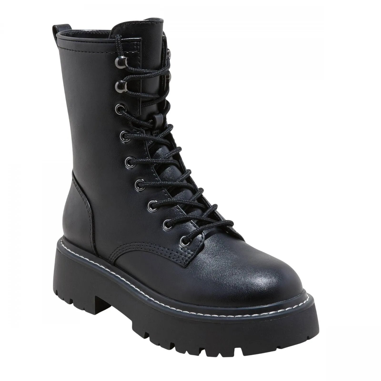 Wild Fable Womens Logan Lug Combat Boots with Memory Foam Insole Black 11M