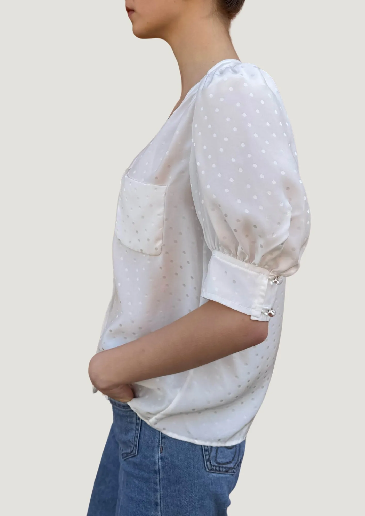 Wilma Short-Sleeve Blouse - MTO