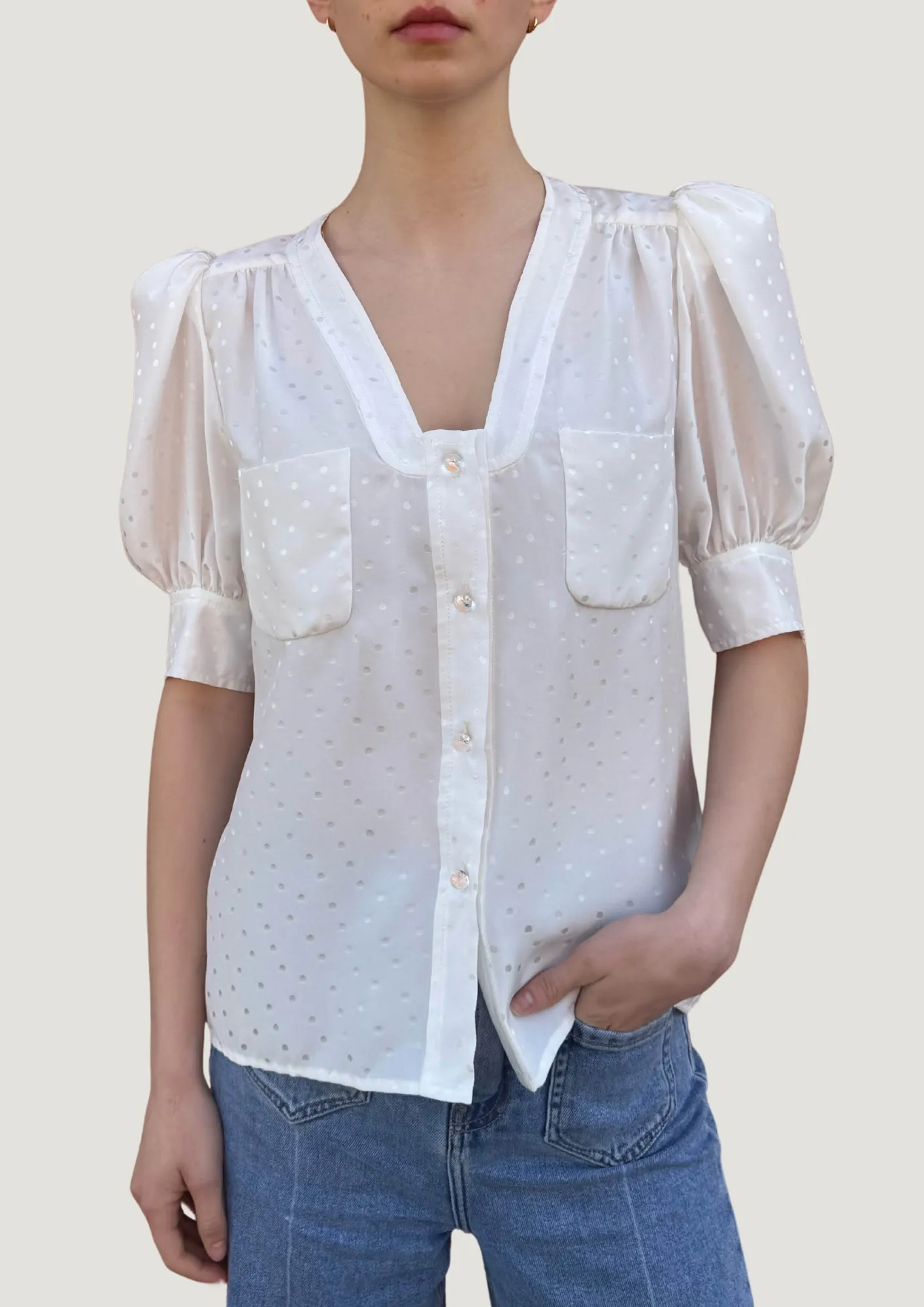 Wilma Short-Sleeve Blouse - MTO