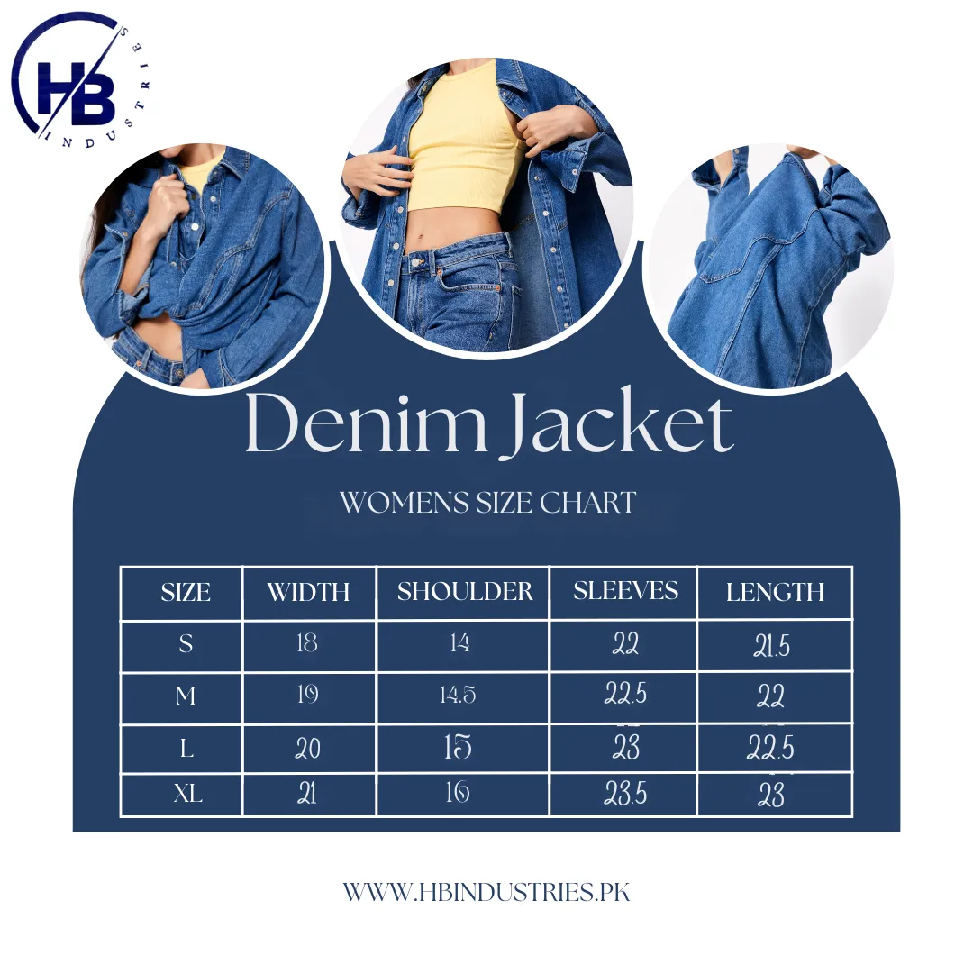 Women Dark Blue Washed Denim Jacket