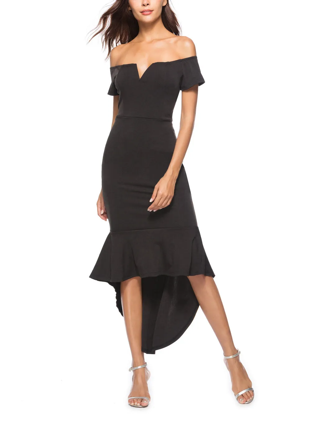 Women New Sexy Irregular Dress