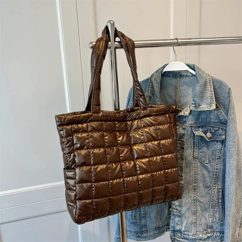 Women Shoulder Bags Fashion Plaid Handbag