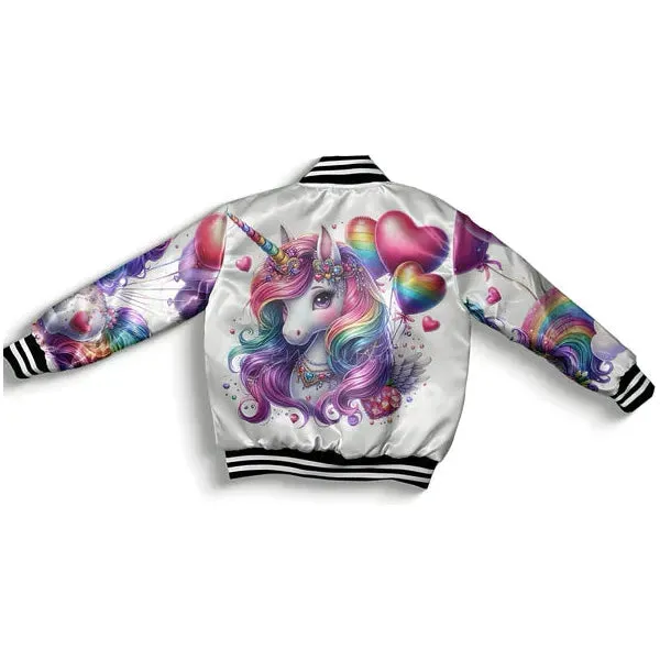 Women Unicorn Silh Bomber