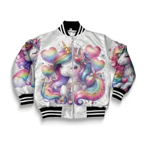 Women Unicorn Silh Bomber