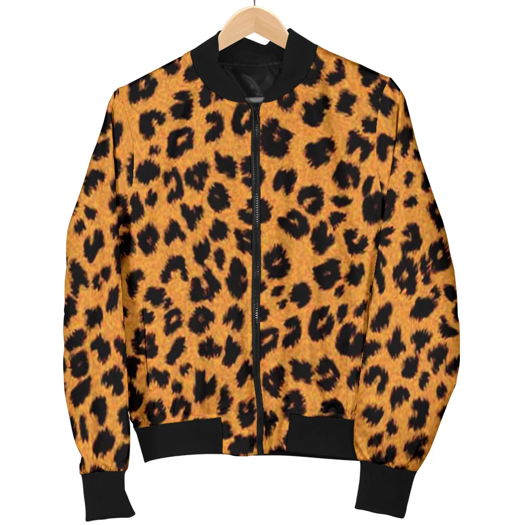 Women's Cheetah Bomber Jacket