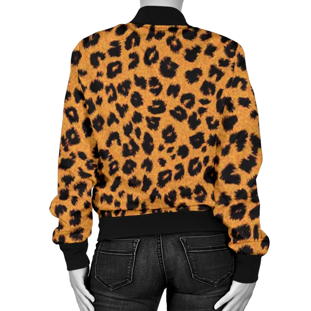 Women's Cheetah Bomber Jacket
