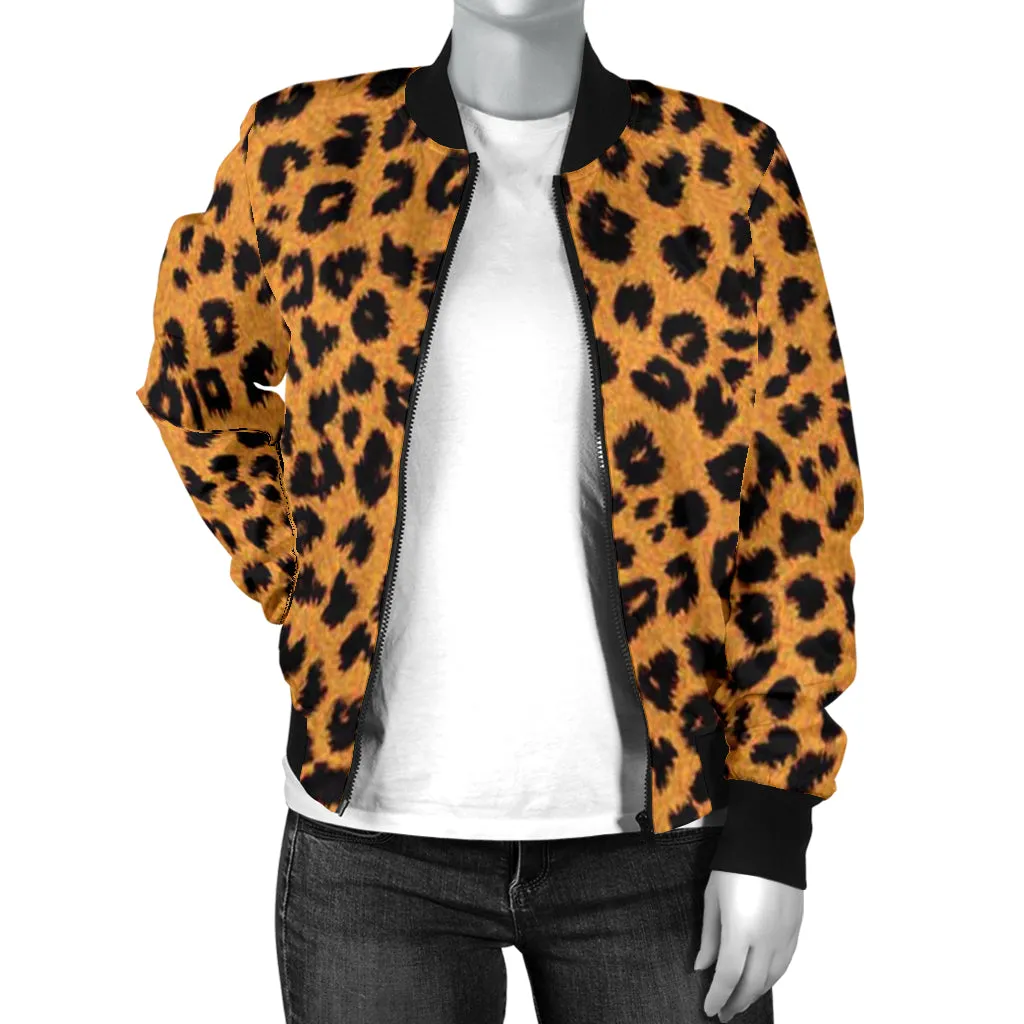 Women's Cheetah Bomber Jacket