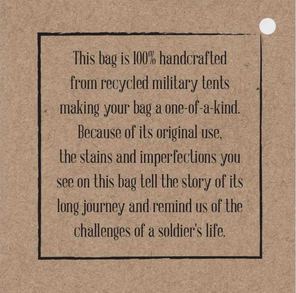 Women's Crossbody Handbags Made from Recycled Army Tent Military Green