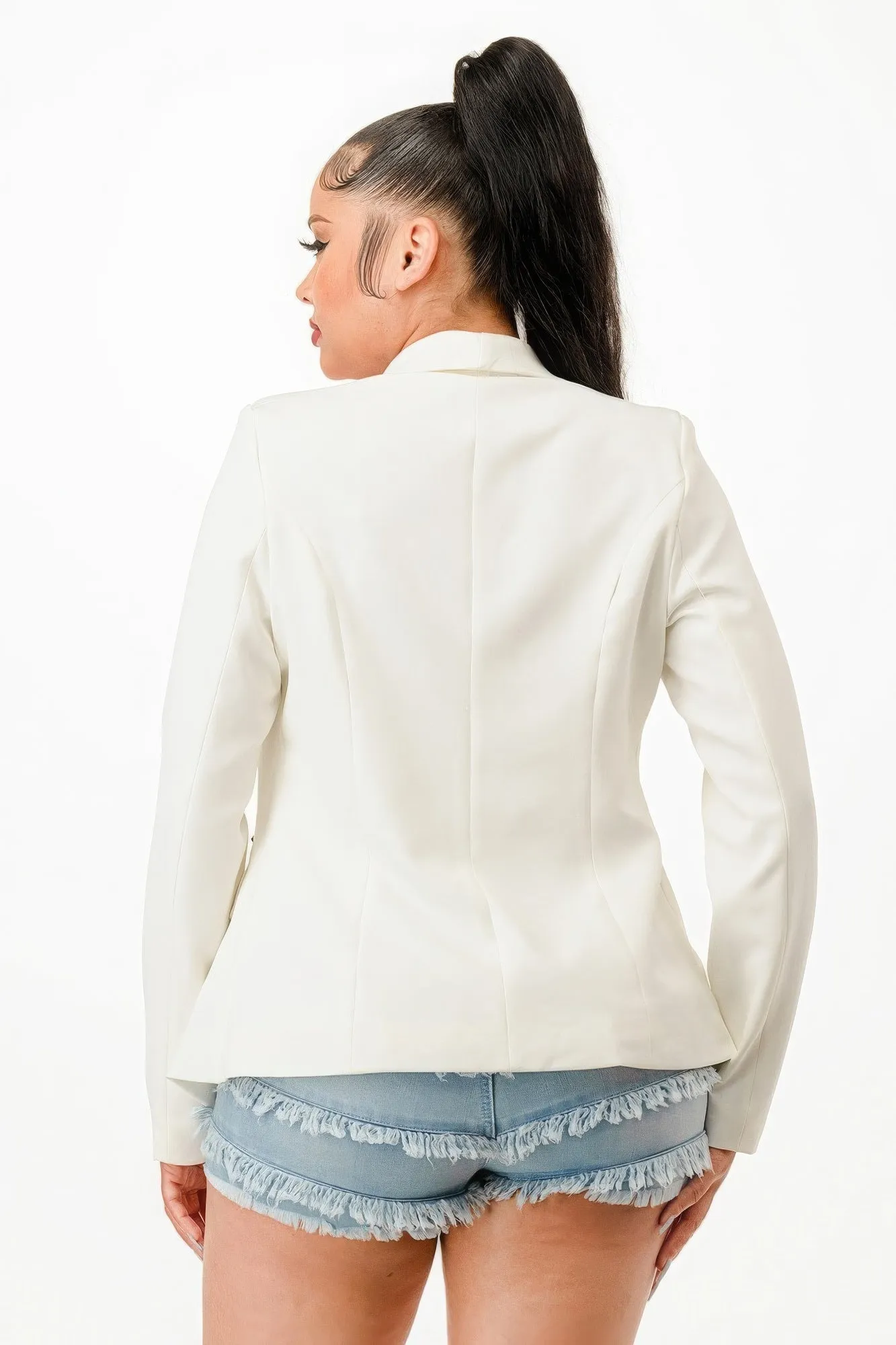 Women's Double-Breasted Blazer Jackets