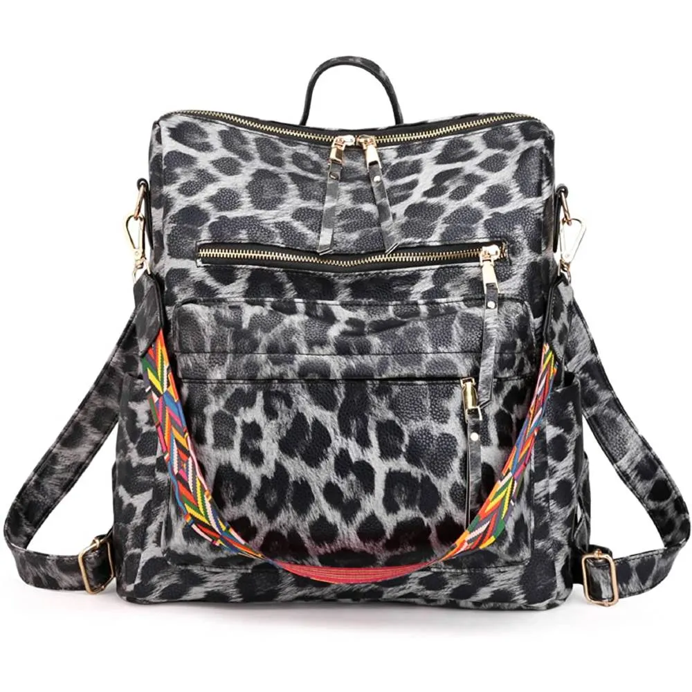 Women's Fashion Backpack Purses Multipurpose Design Handbags and Shoulder Bag PU Leather Travel bag | Multiple Colors