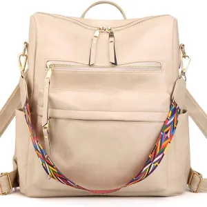 Women's Fashion Backpack Purses Multipurpose Design Handbags and Shoulder Bag PU Leather Travel bag | Multiple Colors