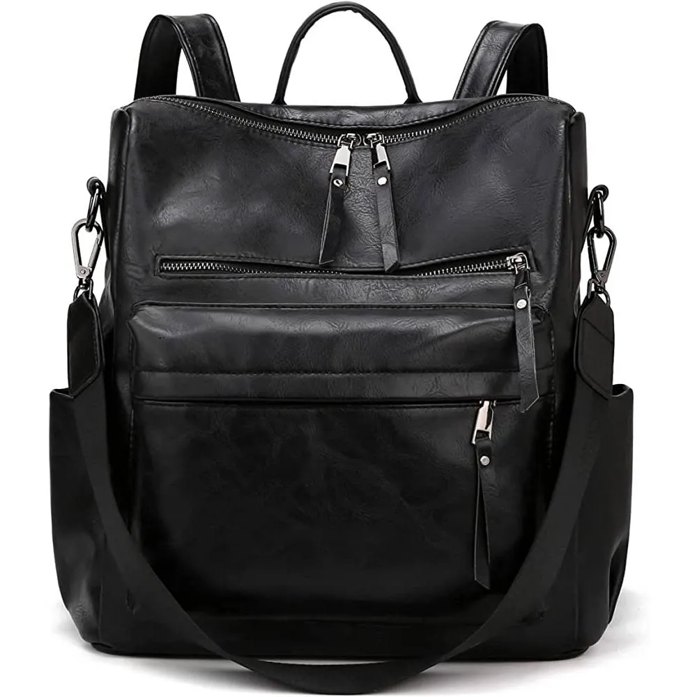 Women's Fashion Backpack Purses Multipurpose Design Handbags and Shoulder Bag PU Leather Travel bag | Multiple Colors