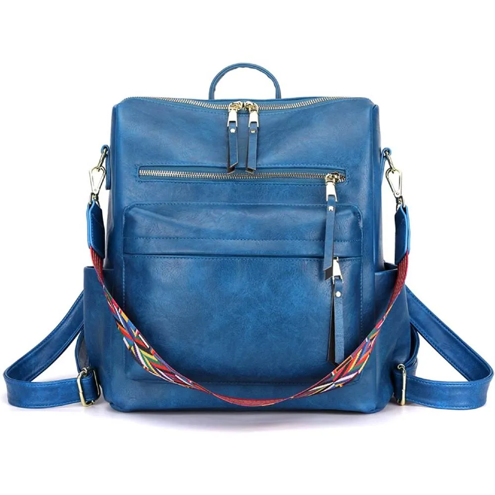 Women's Fashion Backpack Purses Multipurpose Design Handbags and Shoulder Bag PU Leather Travel bag | Multiple Colors