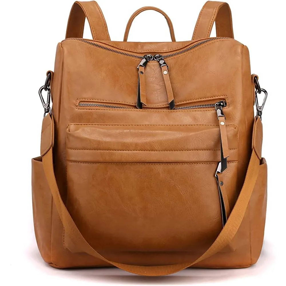 Women's Fashion Backpack Purses Multipurpose Design Handbags and Shoulder Bag PU Leather Travel bag | Multiple Colors