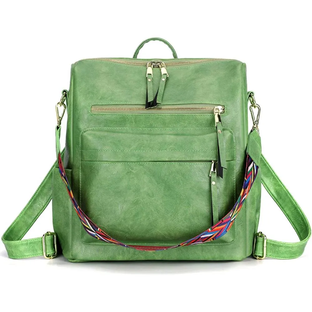 Women's Fashion Backpack Purses Multipurpose Design Handbags and Shoulder Bag PU Leather Travel bag | Multiple Colors