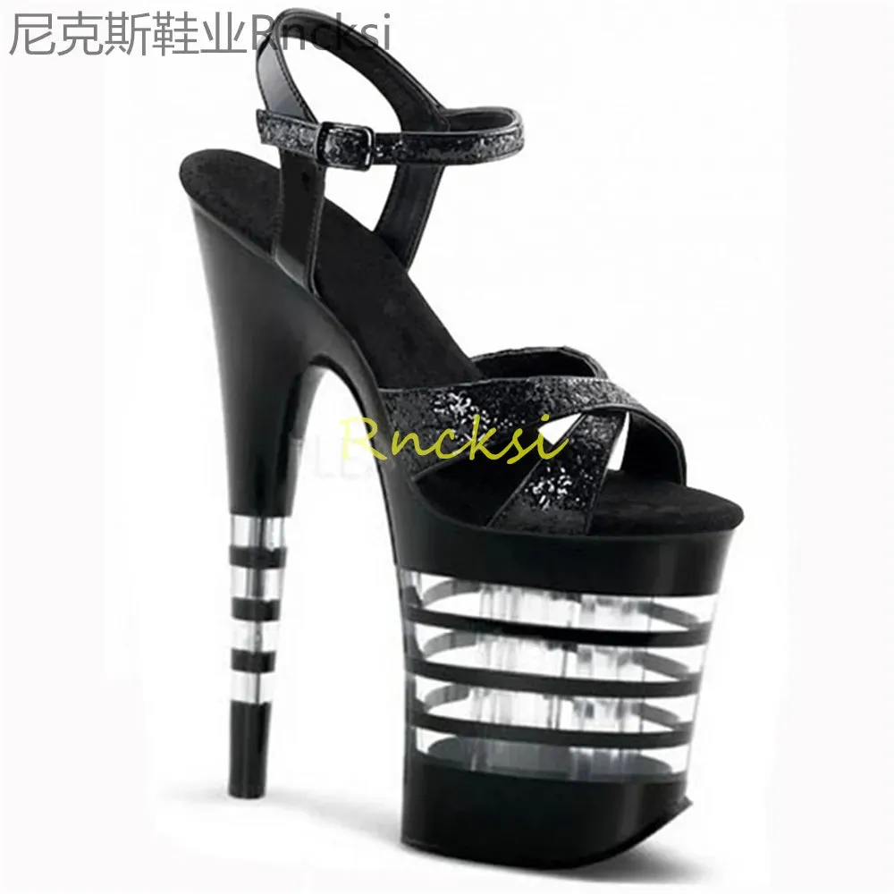 Women's High Pumps Sandals 8-Inch Ultra High Heel Sandals Sexy Shoes Platform Gladiator Sandals Party Shoes