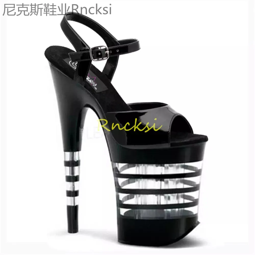 Women's High Pumps Sandals 8-Inch Ultra High Heel Sandals Sexy Shoes Platform Gladiator Sandals Party Shoes