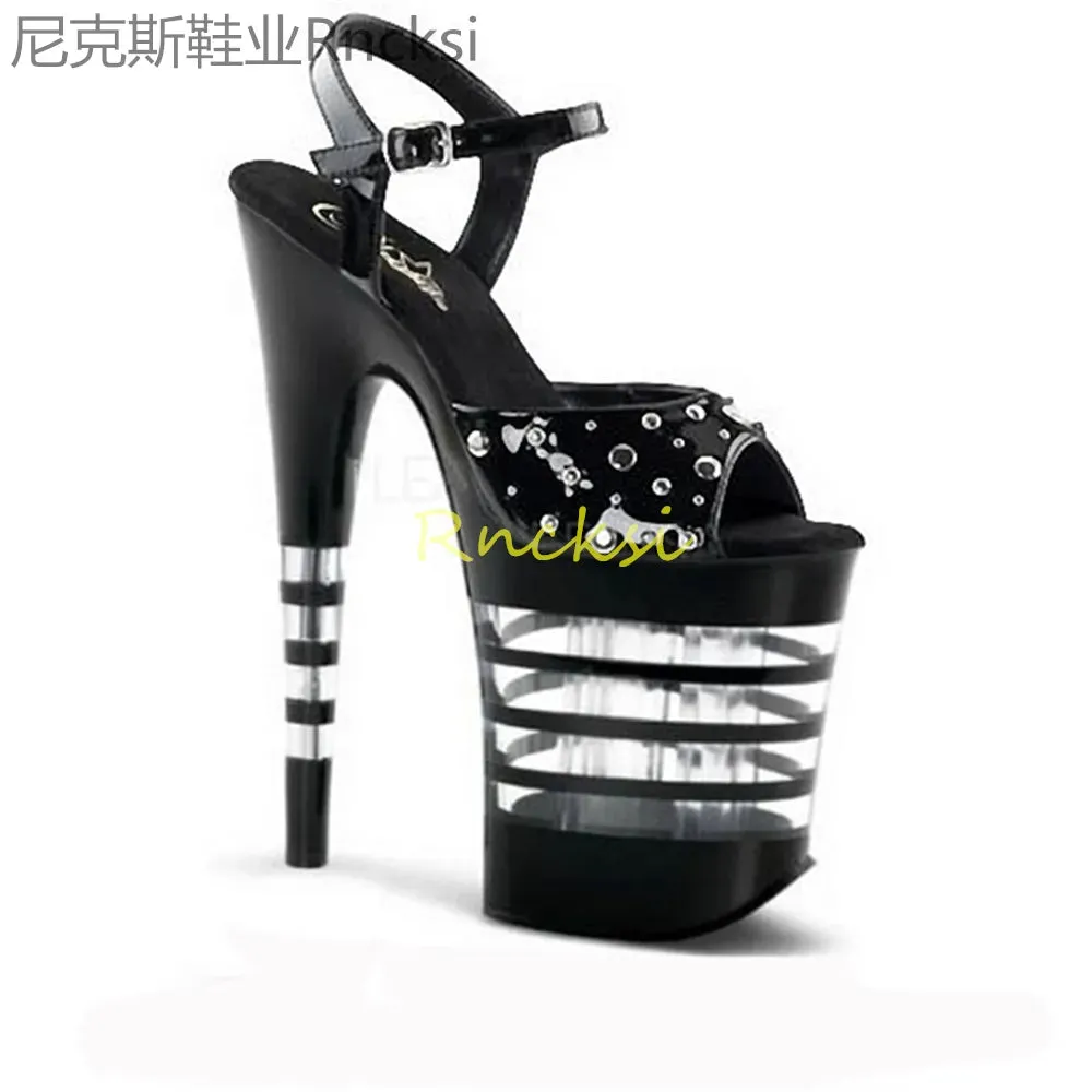 Women's High Pumps Sandals 8-Inch Ultra High Heel Sandals Sexy Shoes Platform Gladiator Sandals Party Shoes