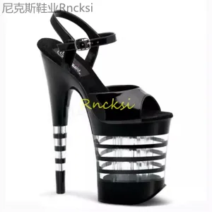 Women's High Pumps Sandals 8-Inch Ultra High Heel Sandals Sexy Shoes Platform Gladiator Sandals Party Shoes