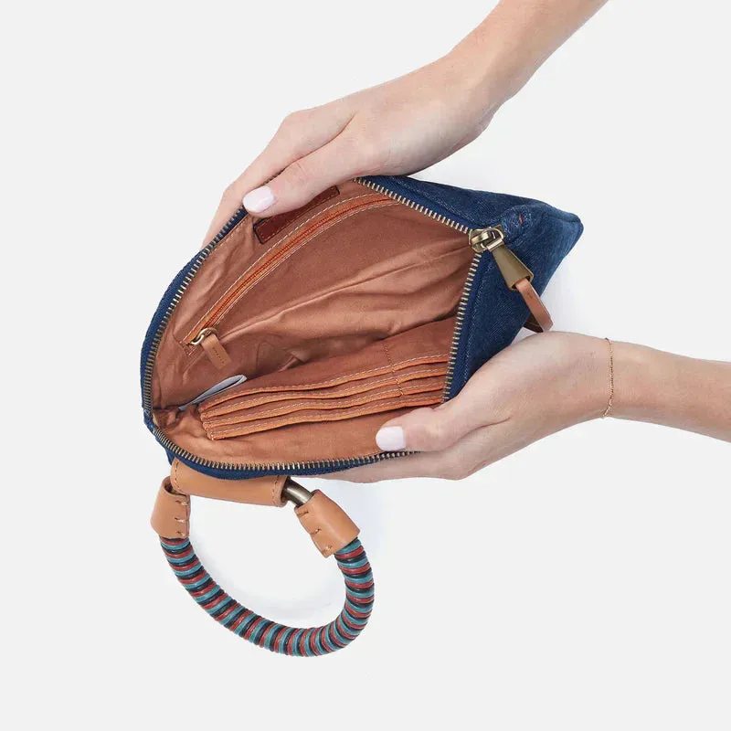 WOMEN'S HOBO SABLE WRISTLET | DARK DENIM