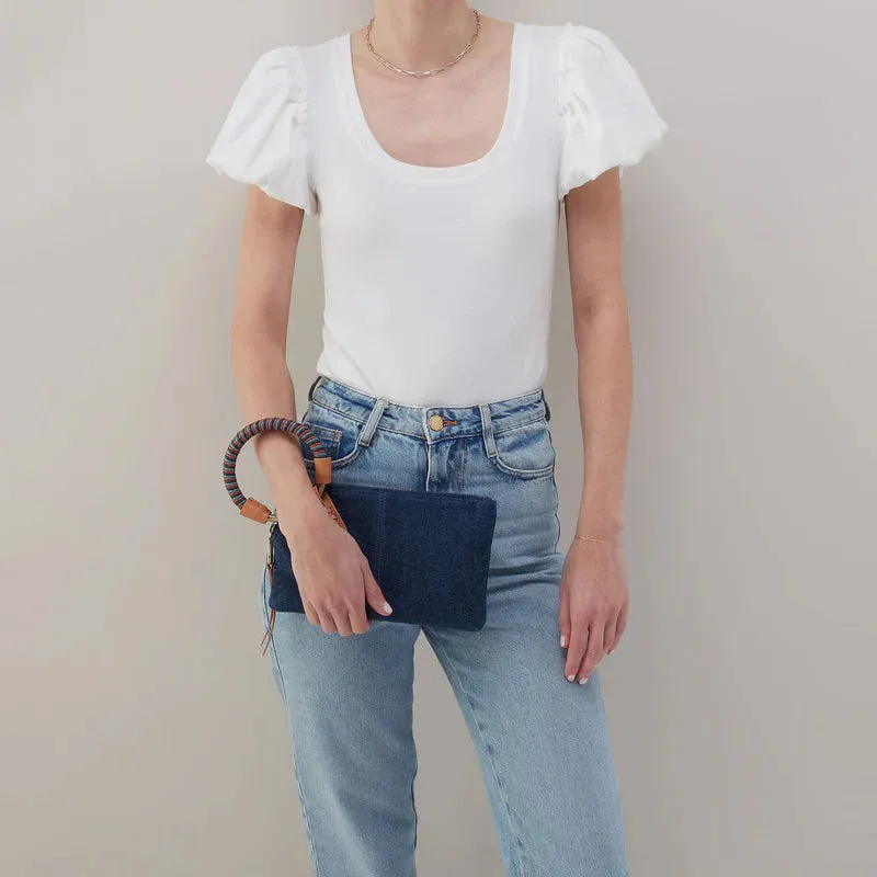 WOMEN'S HOBO SABLE WRISTLET | DARK DENIM