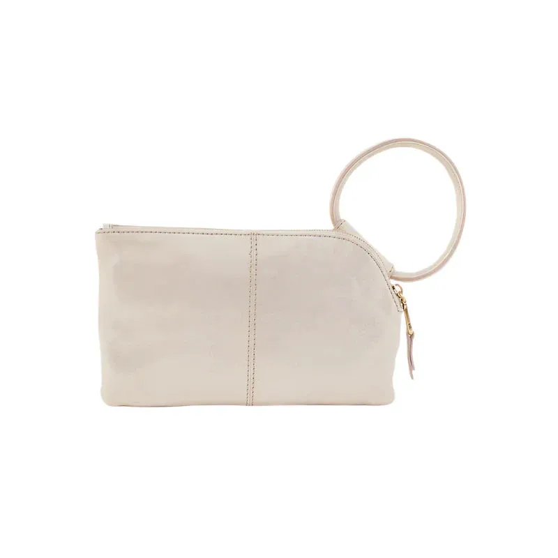 WOMEN'S HOBO SABLE WRISTLET | SAND SHIMMER METALLIC LEATHER