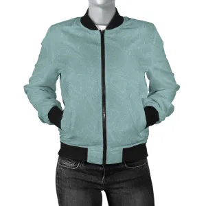 Women's Light Blue Bomber Jacket