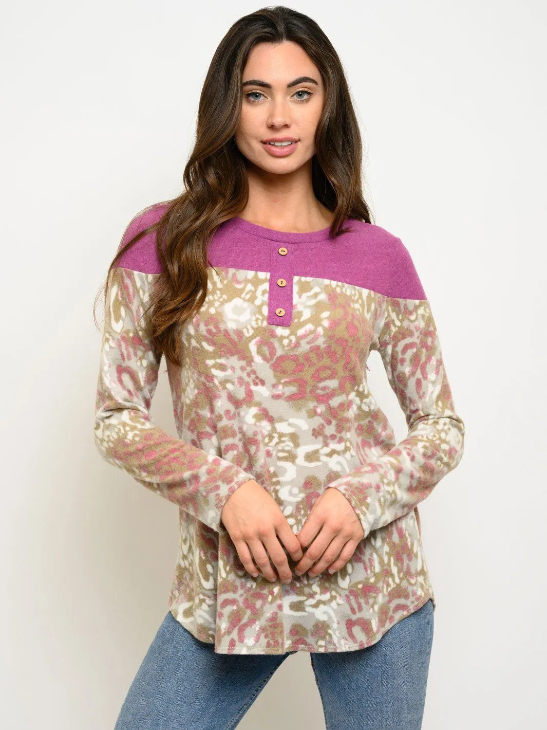 WOMEN'S LONG SLEEVE TUNIC TOP