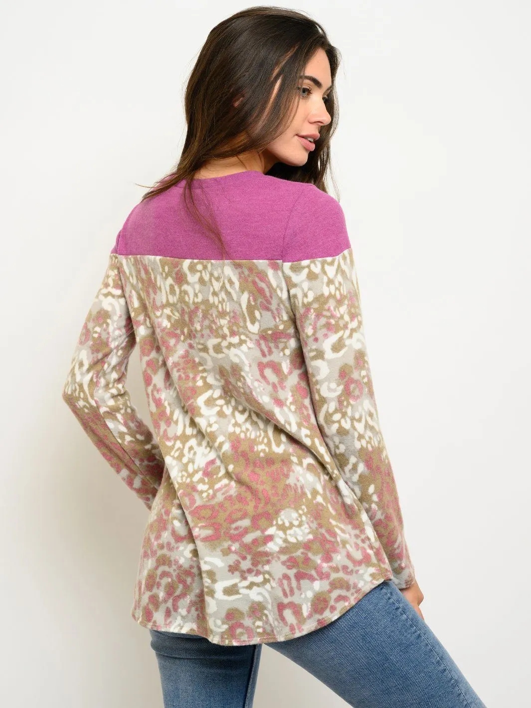 WOMEN'S LONG SLEEVE TUNIC TOP