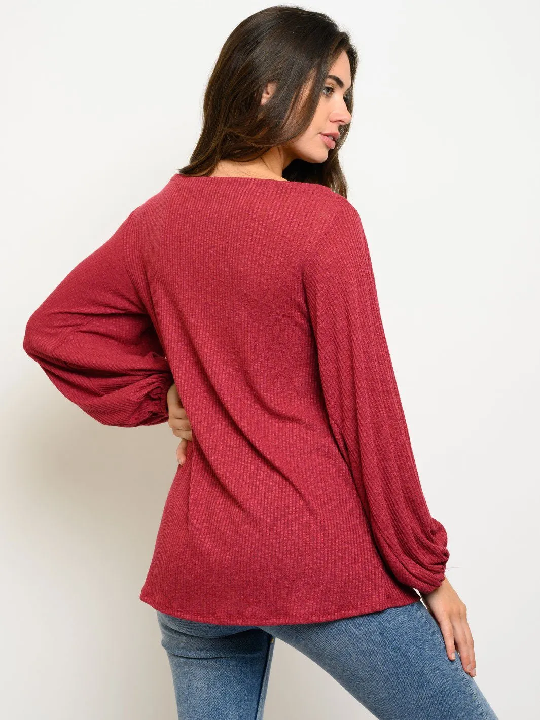 WOMEN'S LONG SLEEVE TUNIC TOP