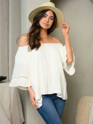 WOMEN'S OFF SHOULDER TUNIC TOP