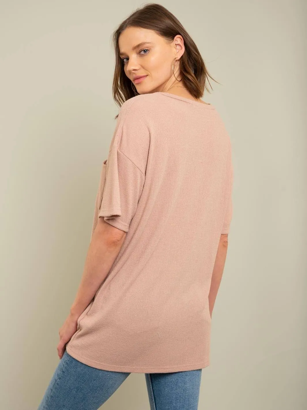 WOMEN'S ONE POCKET TUNIC TOP