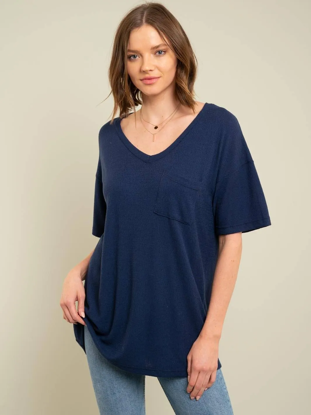 WOMEN'S ONE POCKET TUNIC TOP