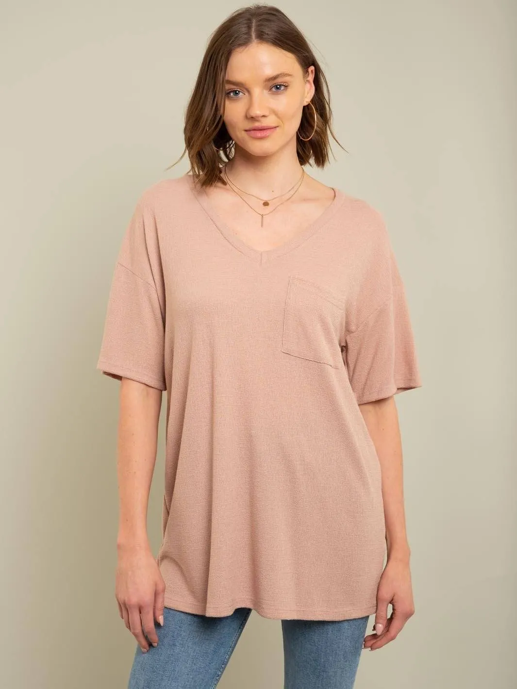 WOMEN'S ONE POCKET TUNIC TOP
