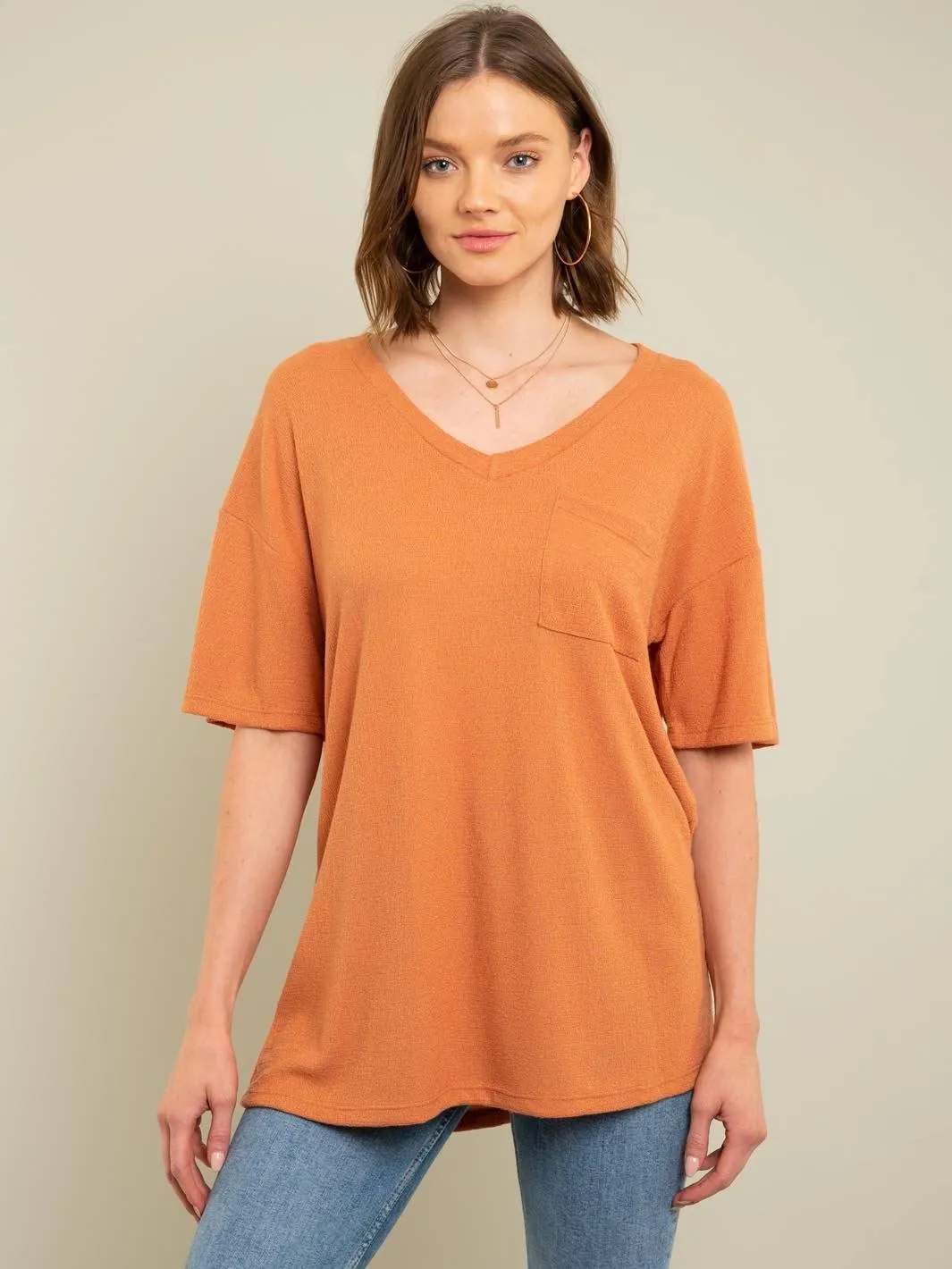 WOMEN'S ONE POCKET TUNIC TOP