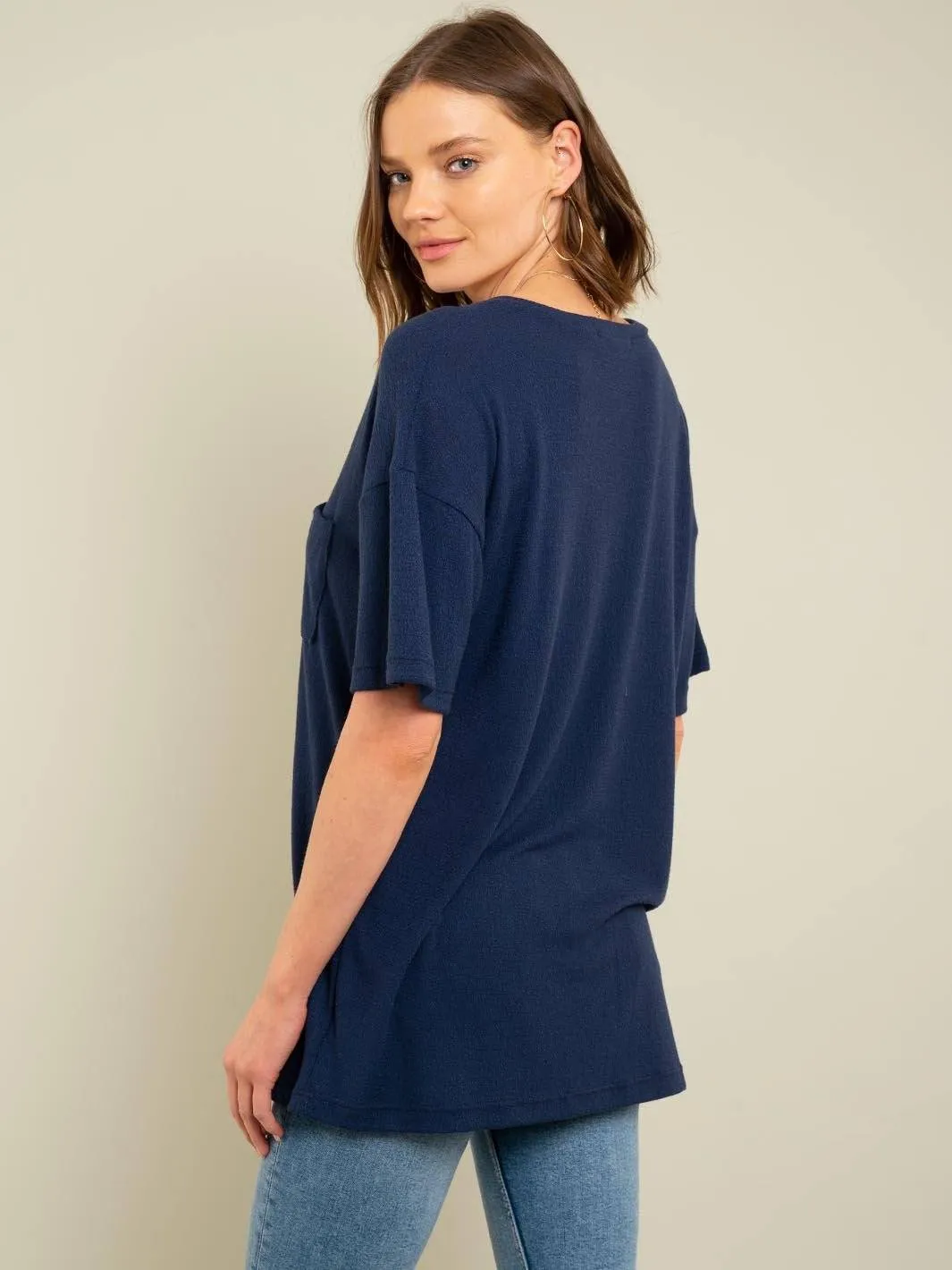WOMEN'S ONE POCKET TUNIC TOP